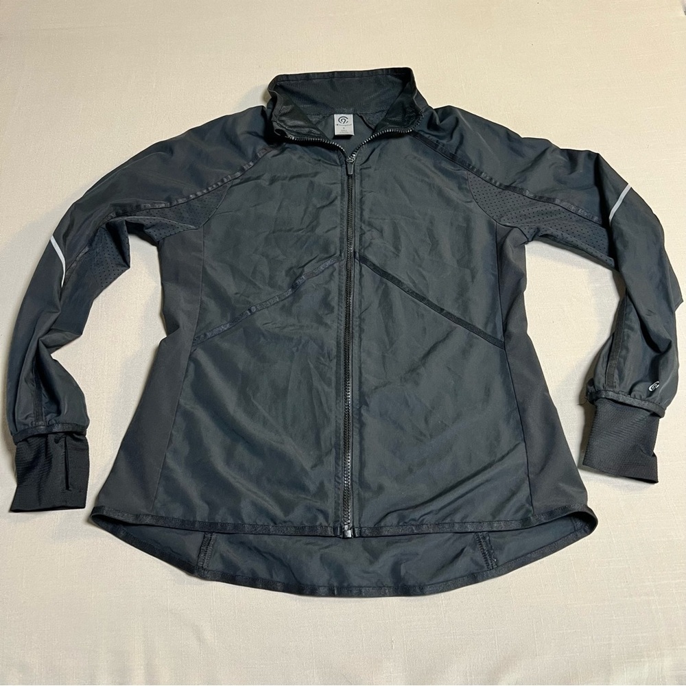 Champion Women’s Small Black Full Zip Jacket | Lightweight Running Windbreaker